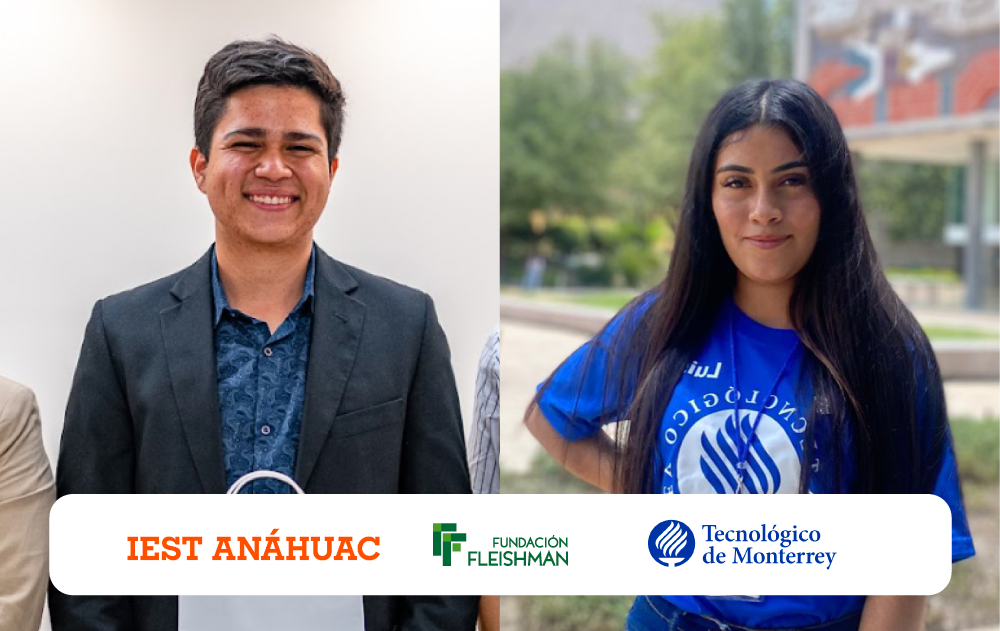 En septiembre Fundación Fleishman hizo entrega en ceremonias de dos “Becas Fundación Fleishman” para que jóvenes brillantes que requieran apoyo económico puedan estudiar su carrera profesional completa en las universidades IEST-Anahuac y Tec de Monterrey.